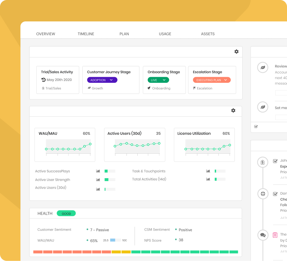 Totango In-app builder